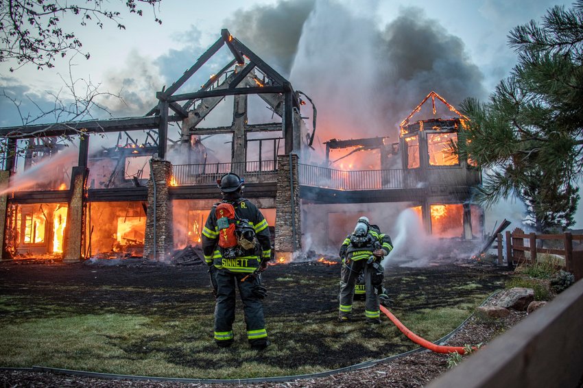 A home in the Timbers neighborhood was destroyed by a fire the evening of Sept. 18.